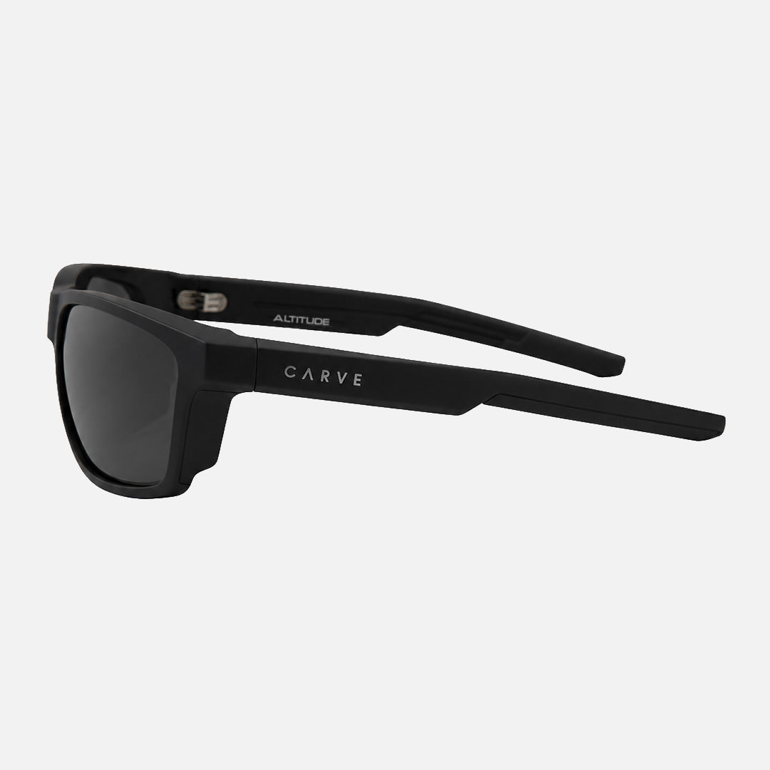 Altitude – Matte Black Frame with Grey Polarized Lens