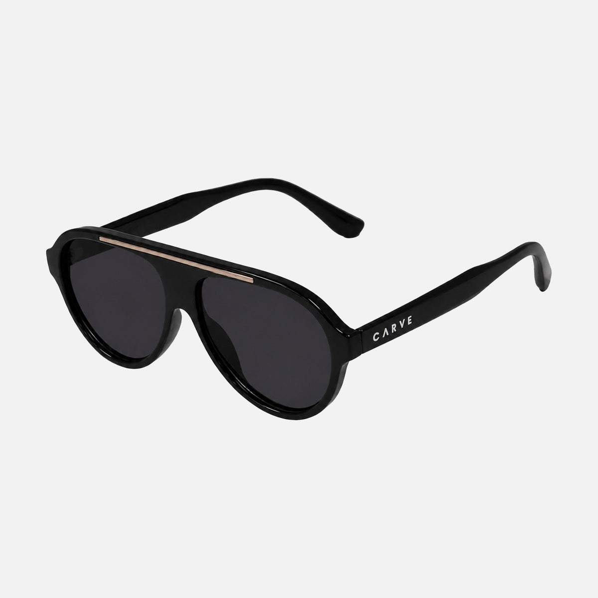 CAPRI - GLOSS BLACK FRAME WITH POLARIZED VIOLET GRADIENT LENS