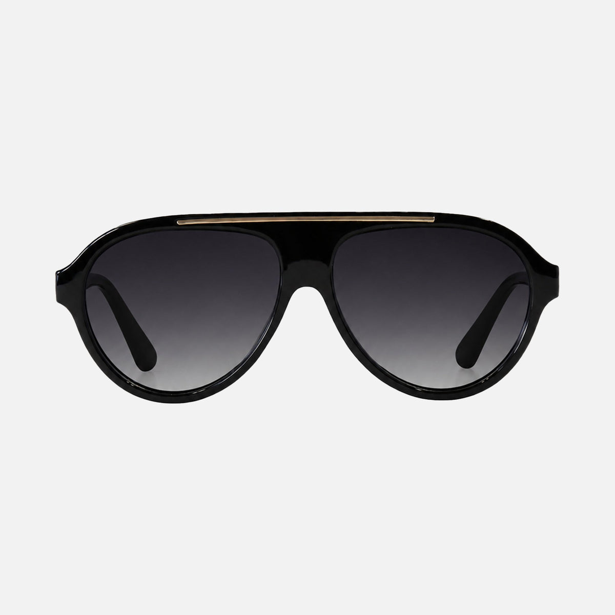 CAPRI - GLOSS BLACK FRAME WITH POLARIZED VIOLET GRADIENT LENS