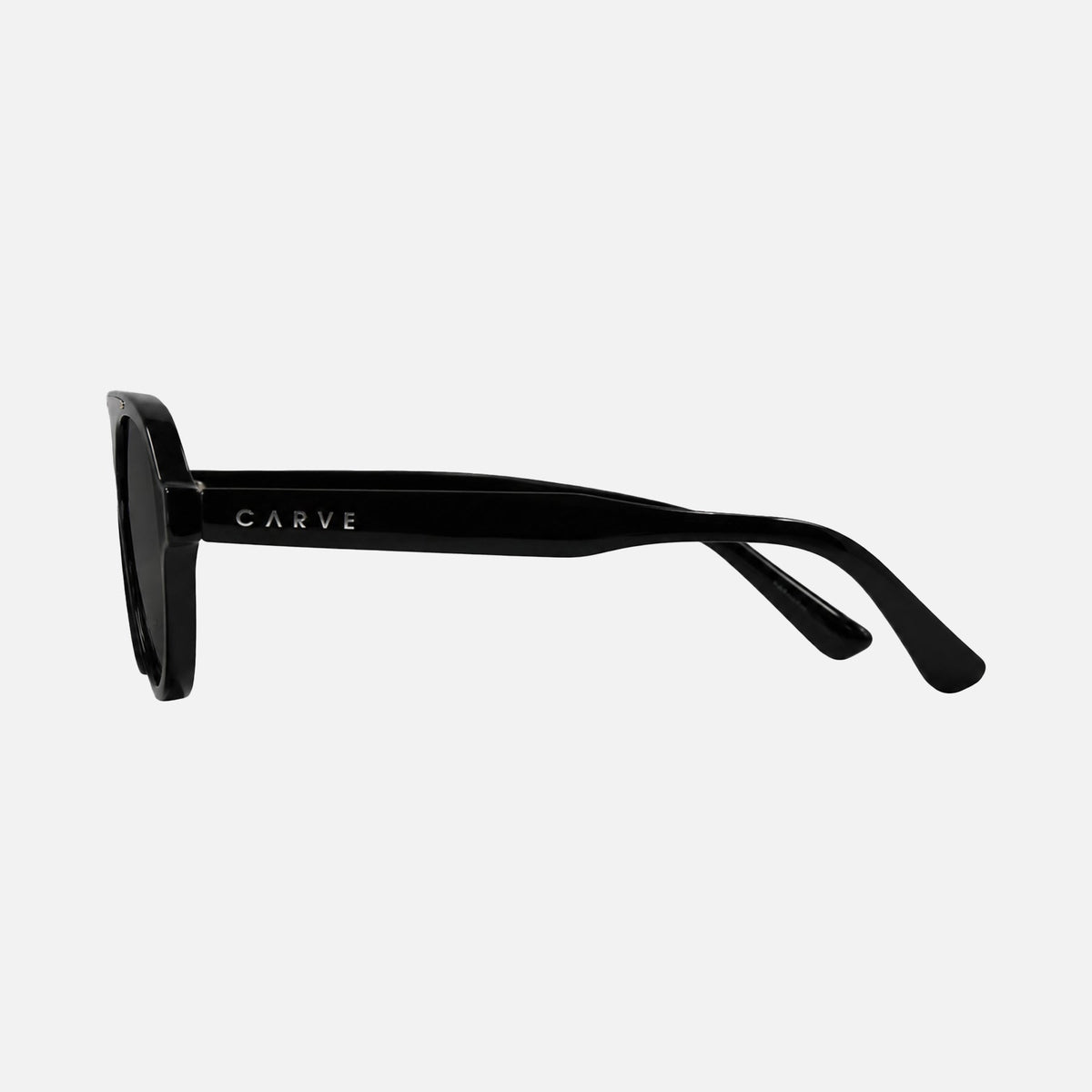 CAPRI - GLOSS BLACK FRAME WITH POLARIZED VIOLET GRADIENT LENS