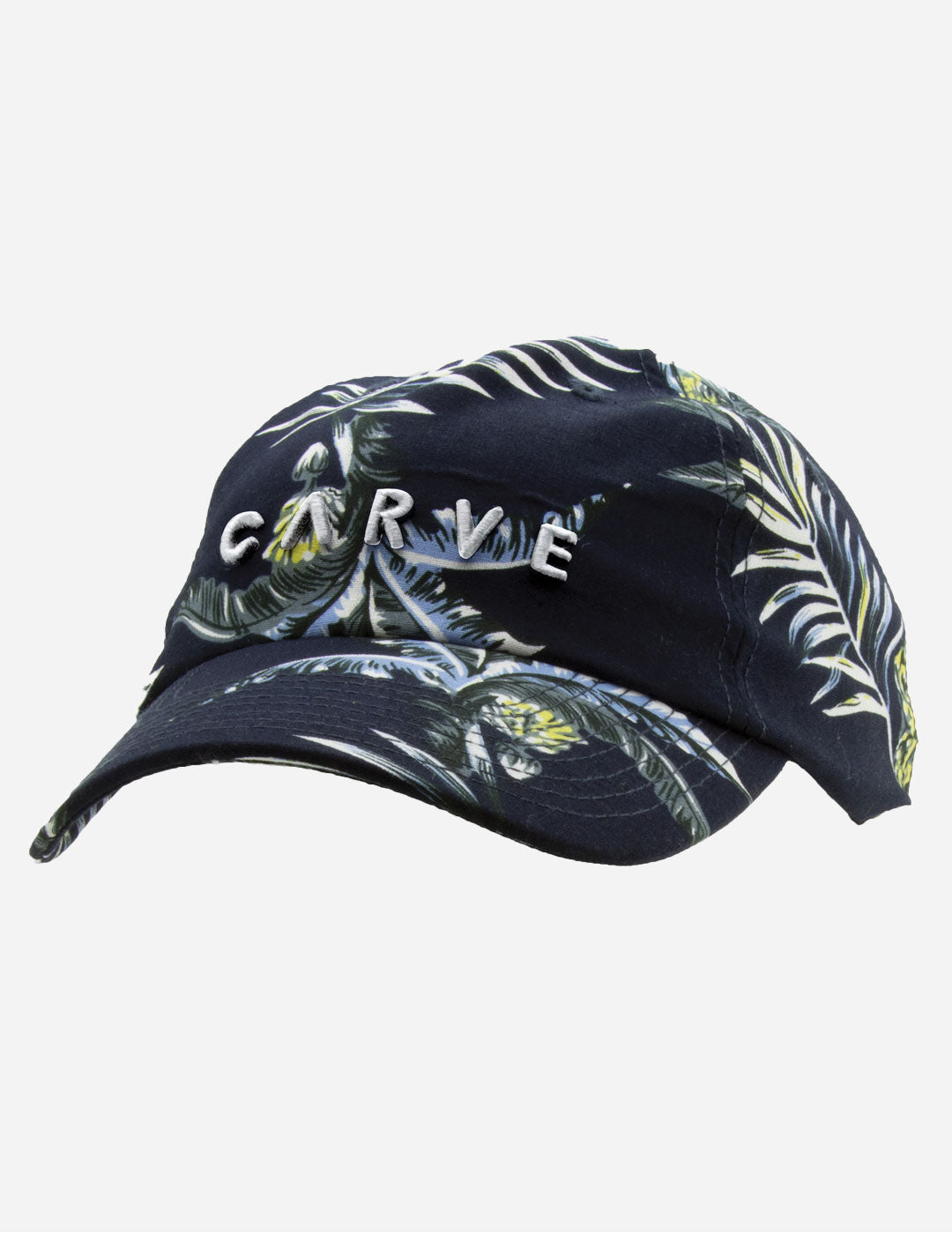 Haku - Curved Cap - Navy Palm