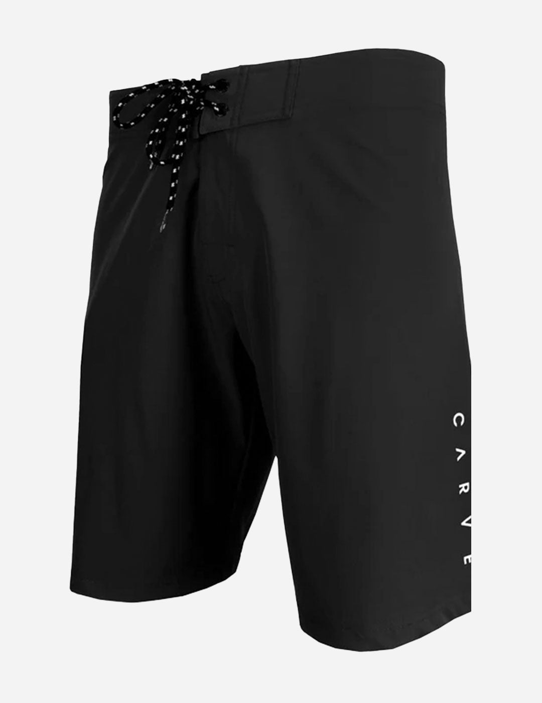 Power Up - Boys Elastic Waist Boardshort - Black