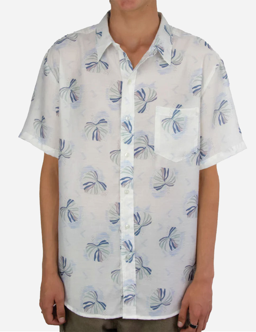 Deliciosa - Boys Short Sleeve Shirt - IVORY BLUE