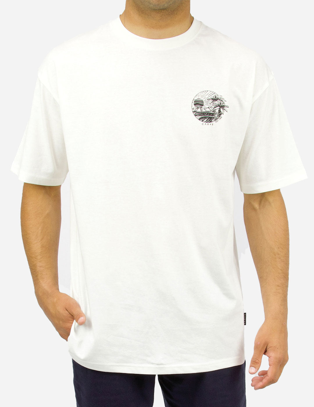 EVENTIDE - Men's oversized short sleeve tee - Whipped Butter