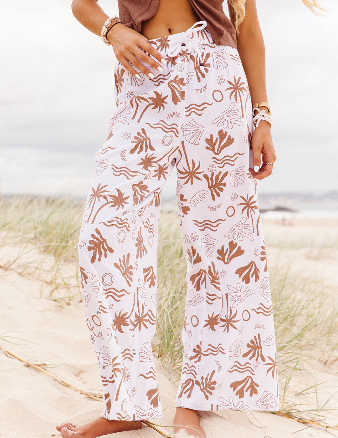 Daydream - Girls Beach Pant - White