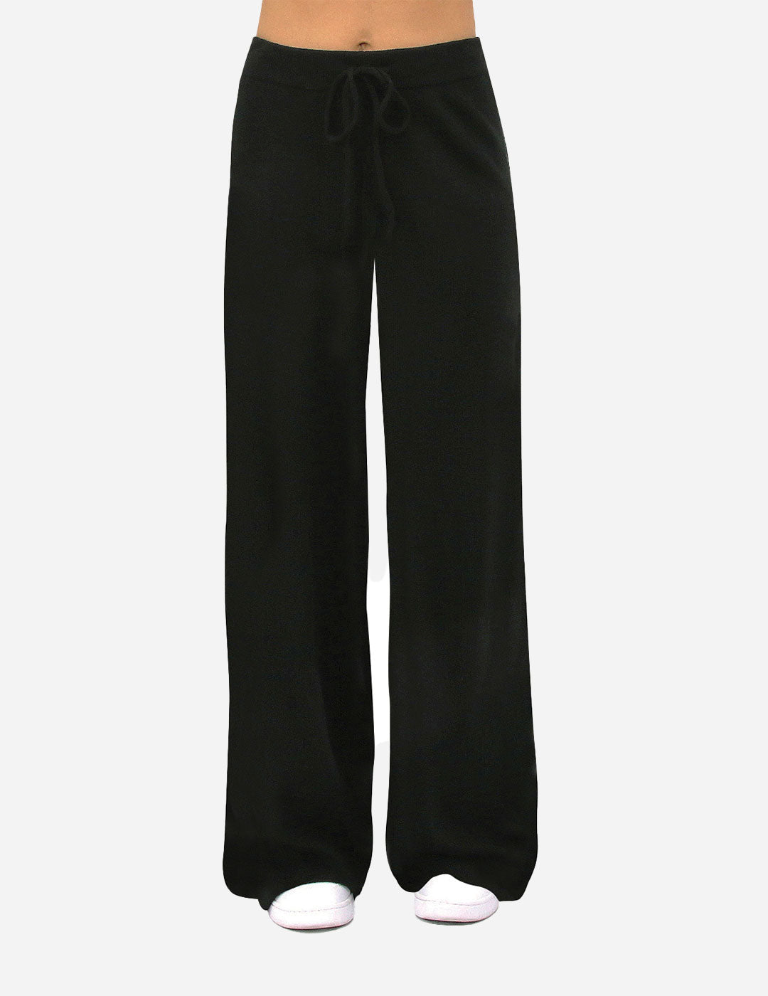BELLA - Women’s Elastic Waist Knit Pant - Black