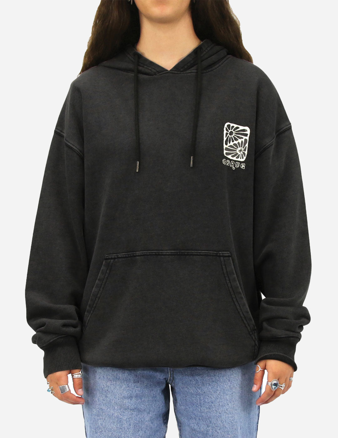 RAES - Women’s Pullover Hoodie French Terry - Charcoal