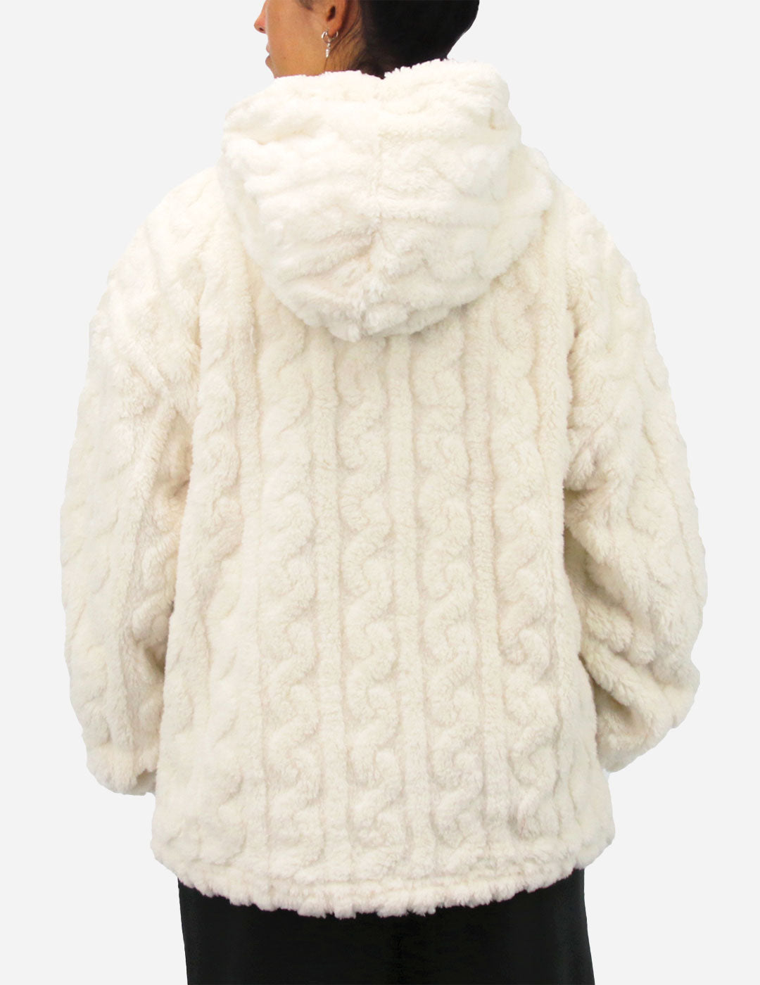 AMARA 2.0 - Girls’ Pullover Hoodie Polar Fleece - Milk