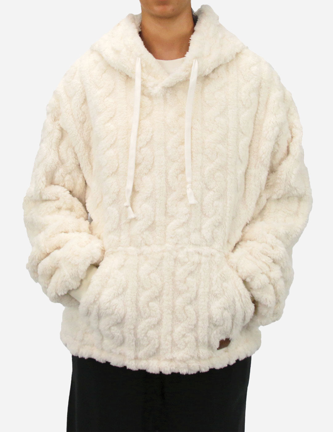 AMARA 2.0 - Girls’ Pullover Hoodie Polar Fleece - Milk