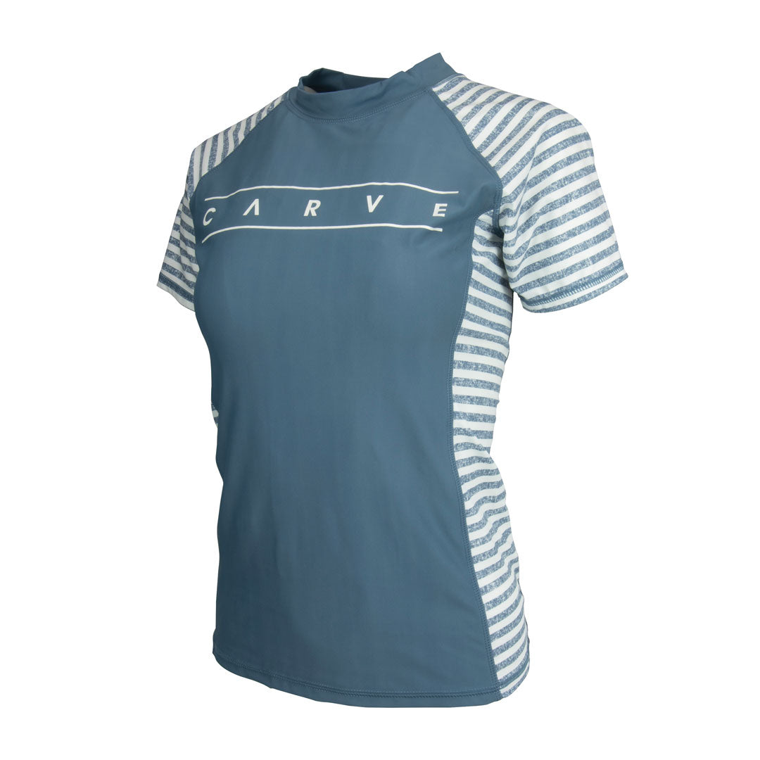 Crossing - Girl's Rash Vest - Blue / White