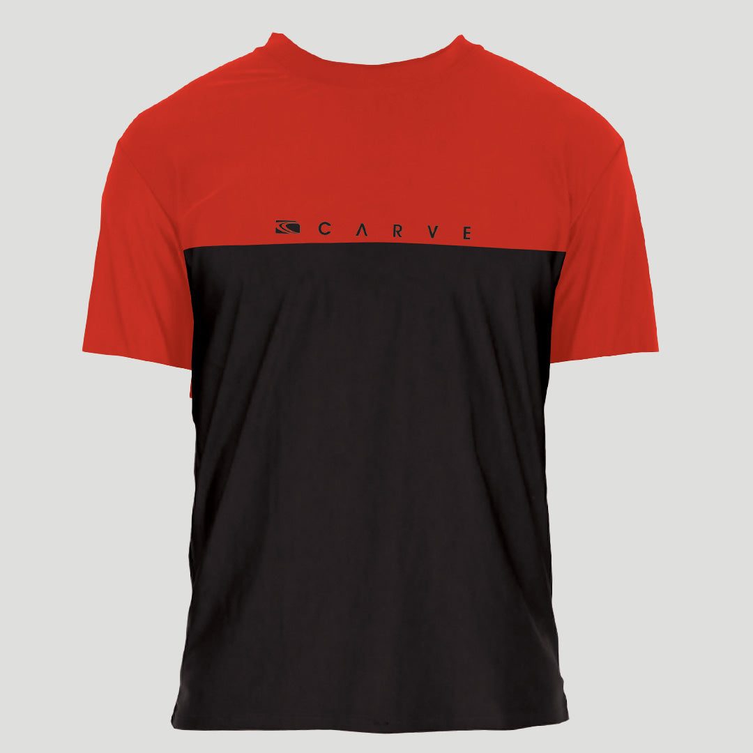 Breakline - Men's Rash Vest - Red / Black