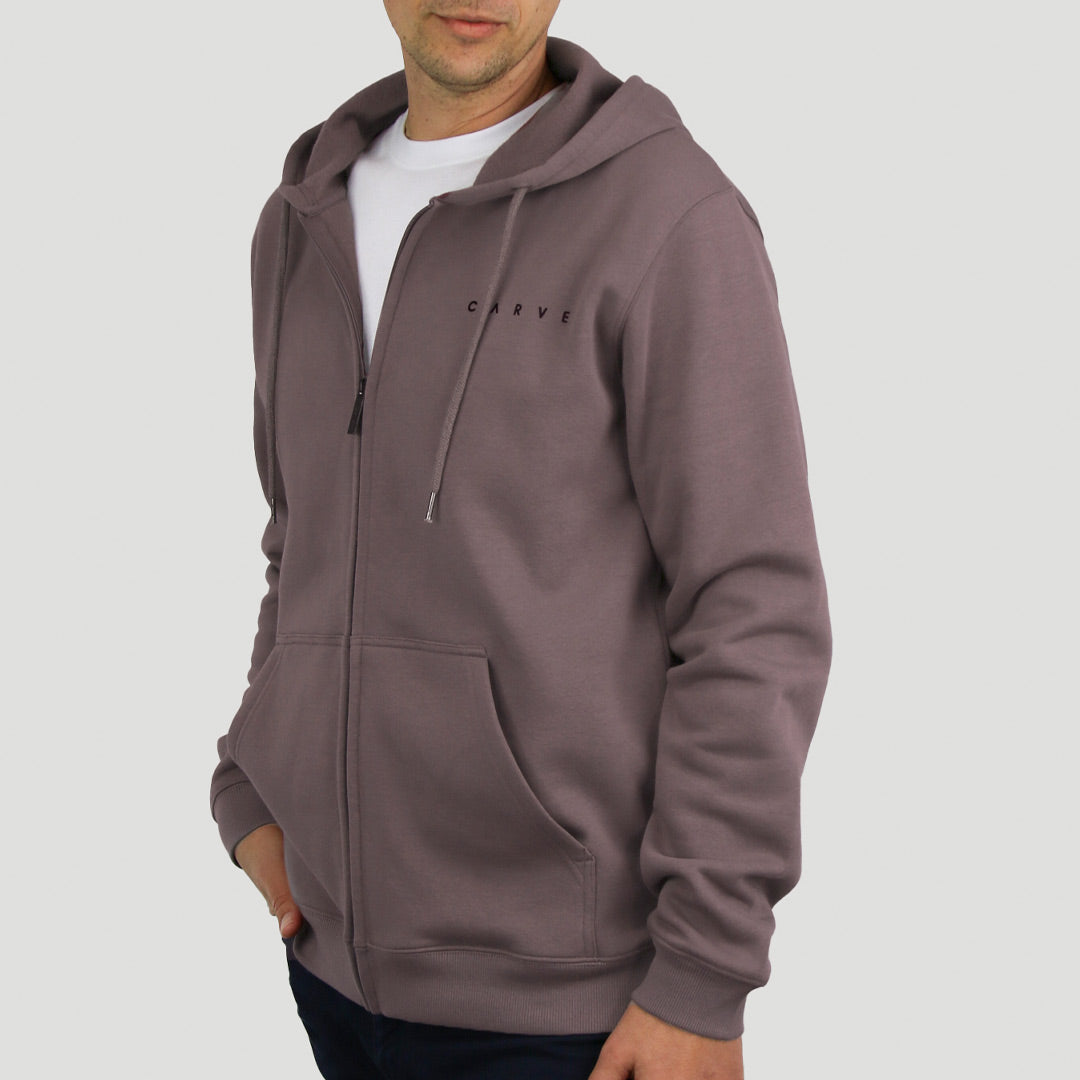 Knarley - Men's Zip Front Hoodie - Twilight