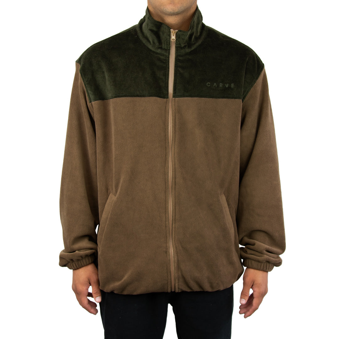 Saguaro - Boys Zip Front Jacket - Dark Sand Tarmac