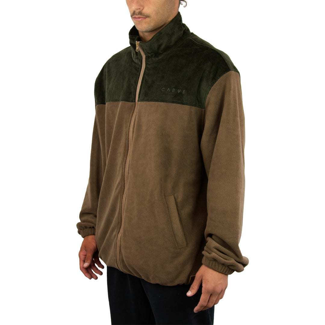 Saguaro - Boys Zip Front Jacket - Dark Sand Tarmac