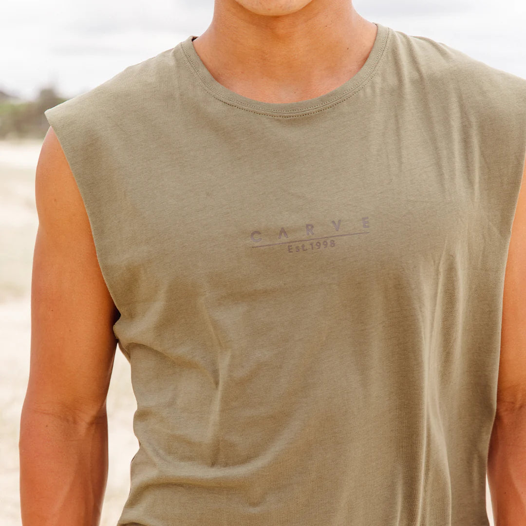 Legacy - Mens Muscle Tank - Vintage Khaki