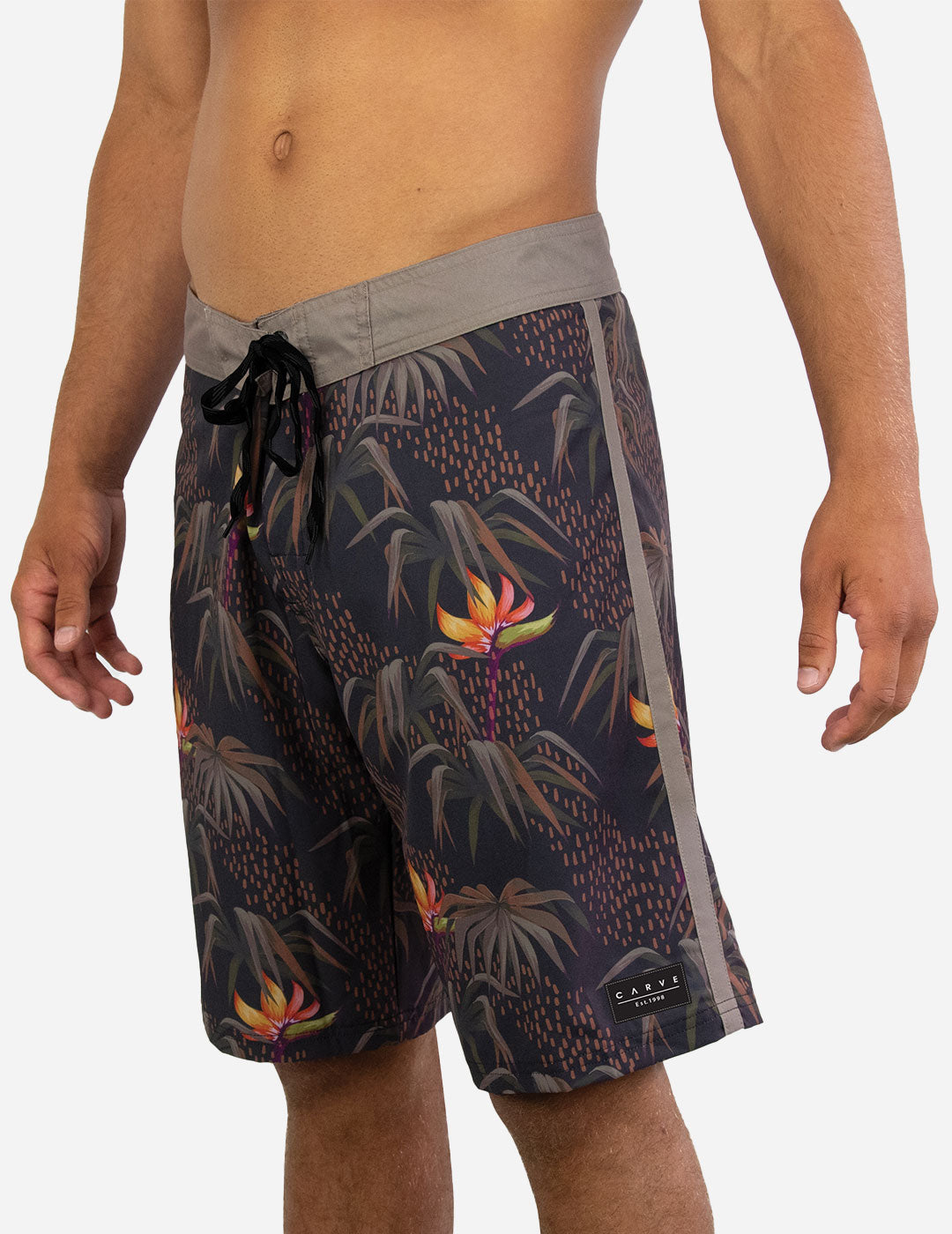 Autumn Rain - Boys Boardshort - Black
