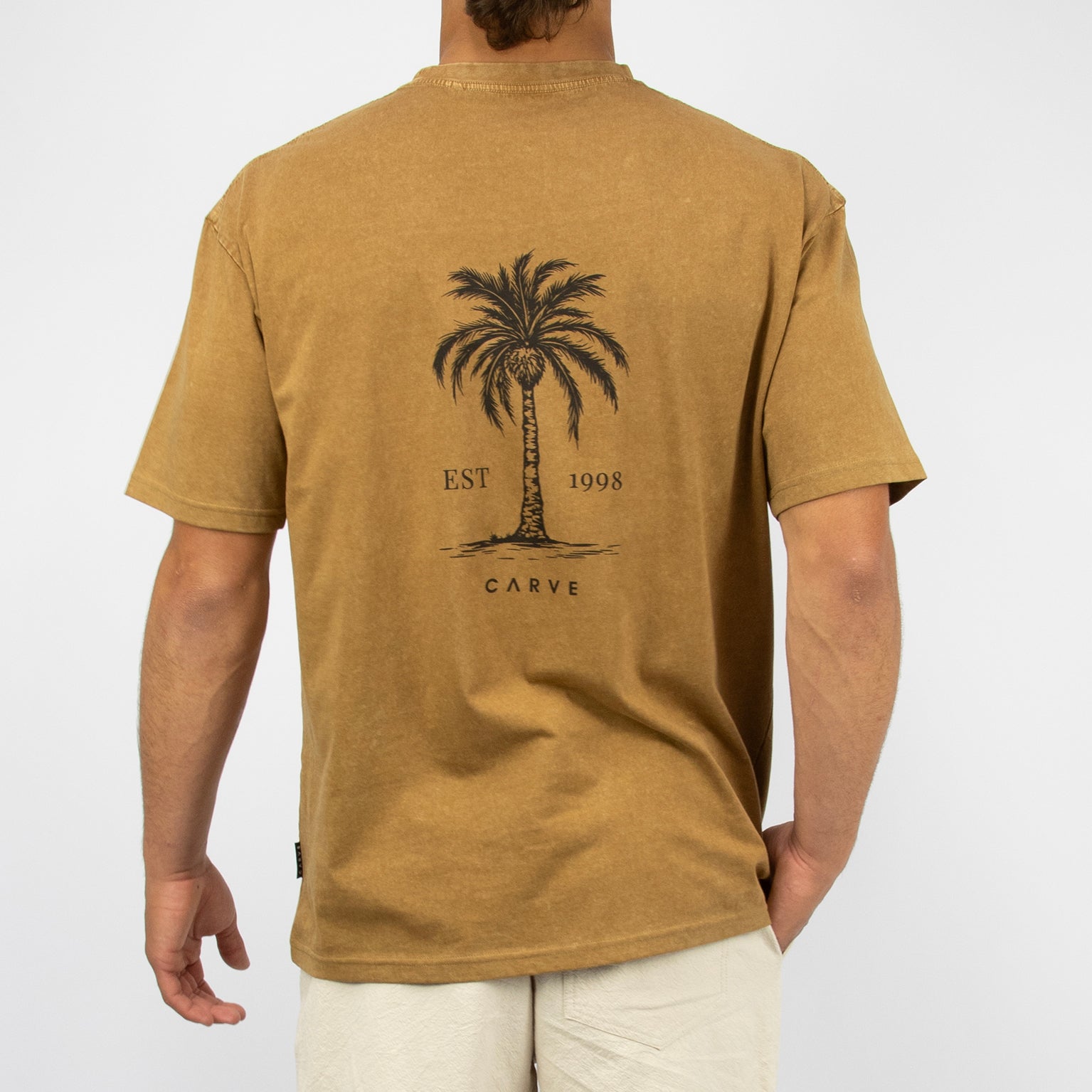 ARECA - Men's Oversized Short Sleeve Tee - Mustard