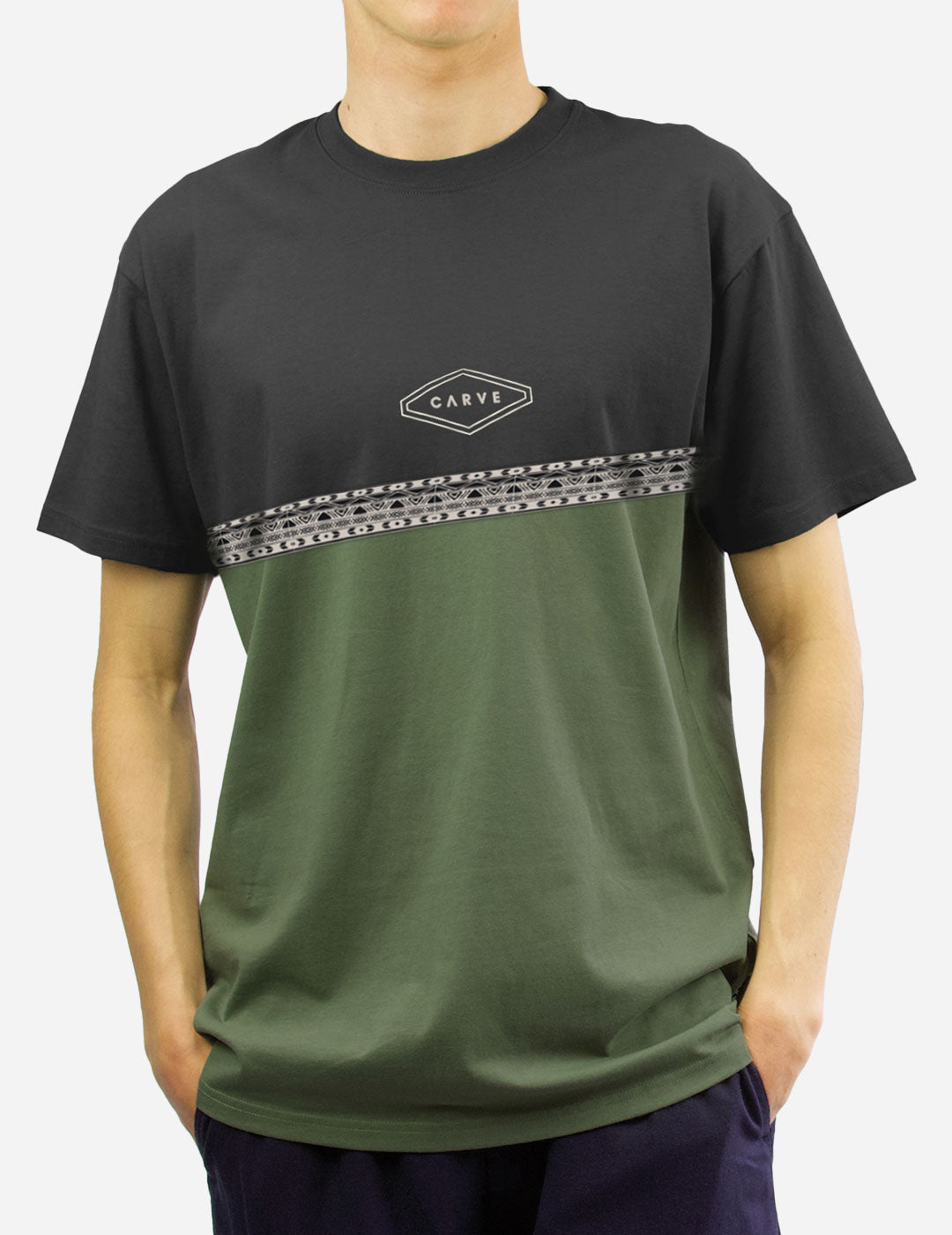 KINDRED-  Men's Oversized Short Sleeve See - Moss Green