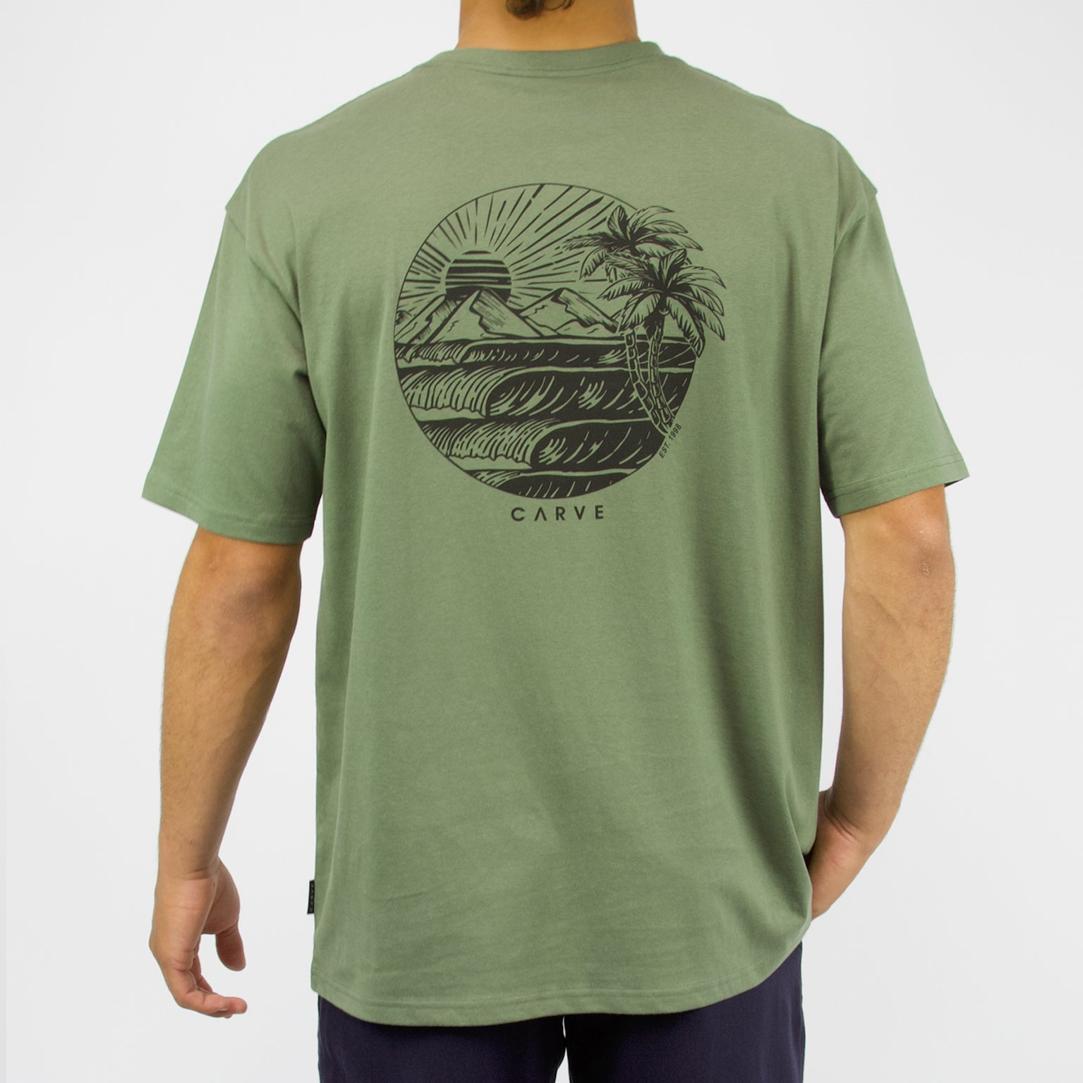 EVENTIDE - Hulk's oversized short sleeve tee - Moss Green