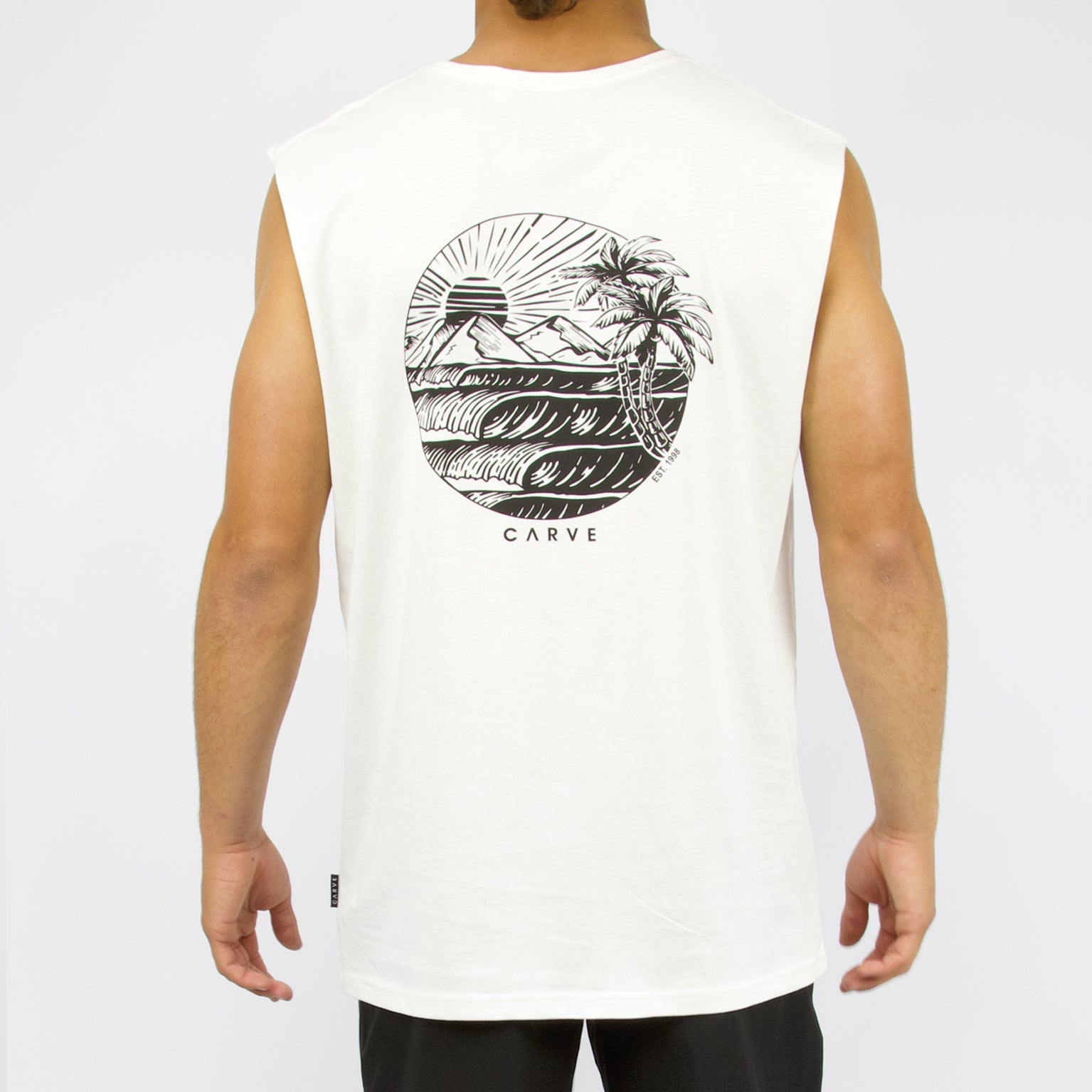 EVENTIDE - Men's sleeveless muscle top - Whipped Butter