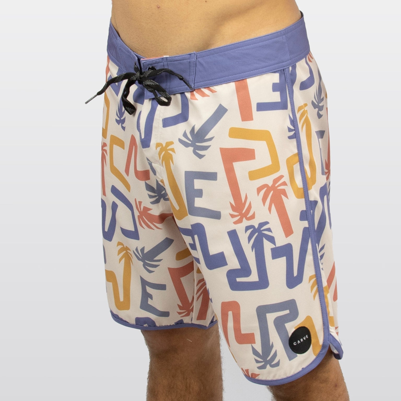 SWAMI - Men's flat waist baordies - Beige