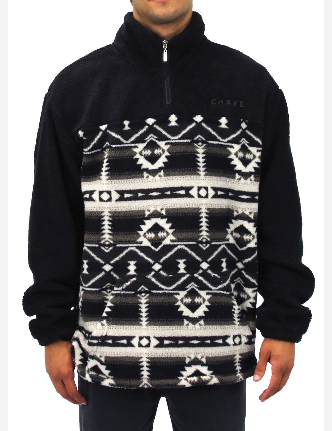 DUTTON - Men’s 1/4 Zip Sweatshirt - Black