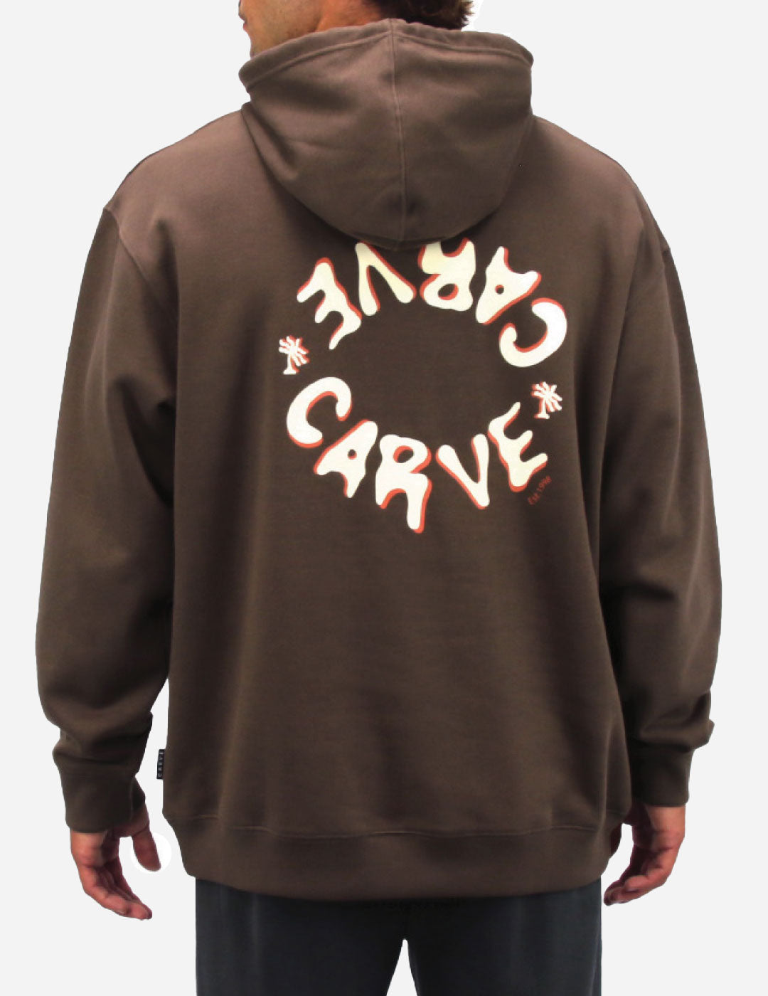 PARKER - Men’s Pullover Hoodie Fleece - Chocolate