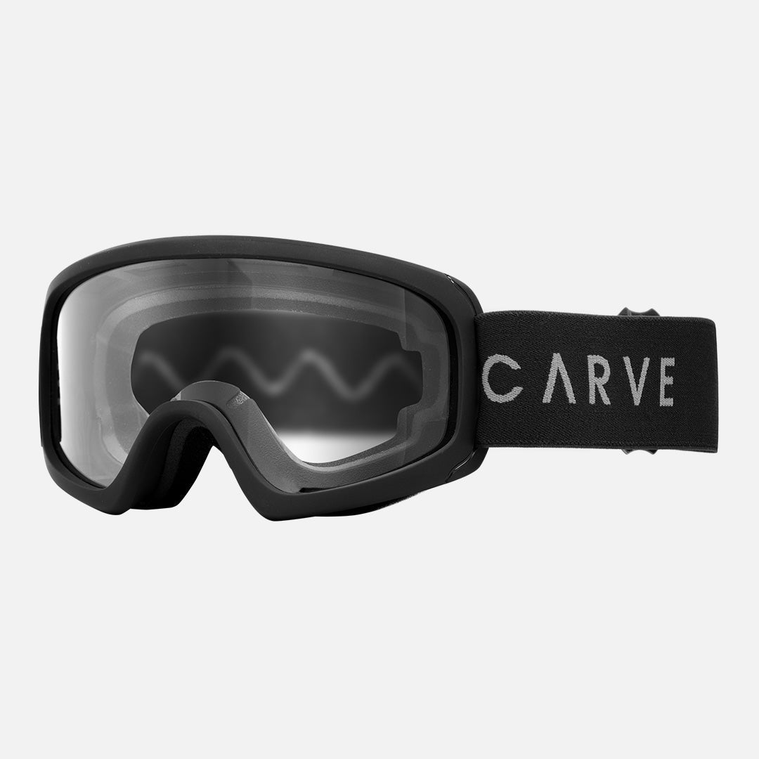 Shred S MTB Goggle - Matt Black Frame Clear Lens