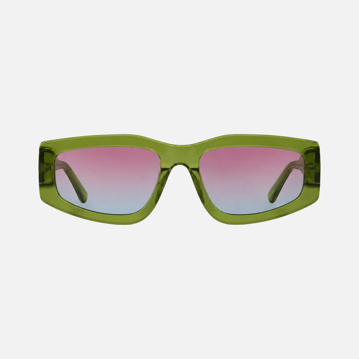Tempted - Translucent Moss Frame Pink Gradient Lens