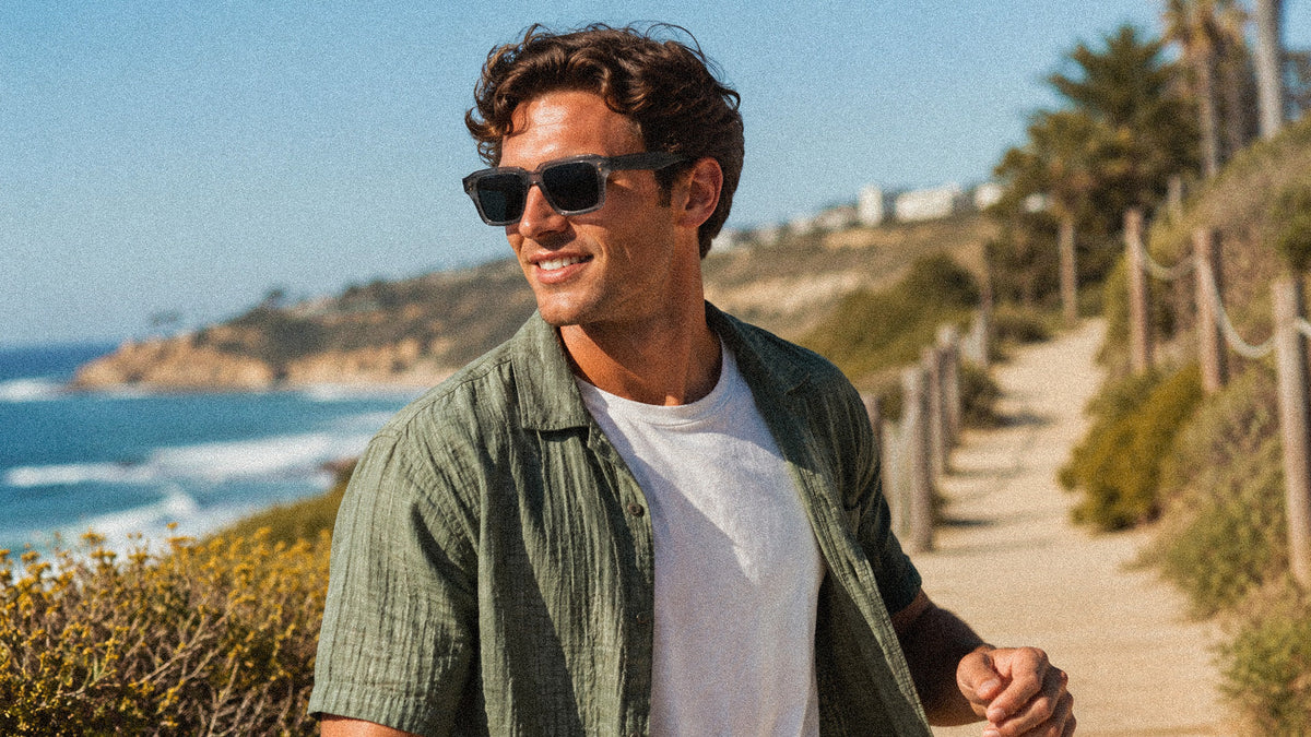 Anyways - Translucent Grey Recycled Frame Grey Polarized Lens