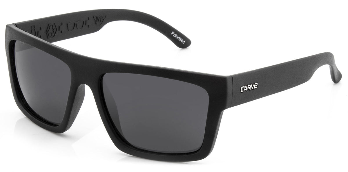 Volley - Injected Polarized Matt Black Frame Recycled Sunglasses