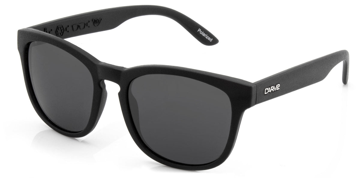 Bohemia - Injected Polarized Matt Black Frame Recycled Sunglasses