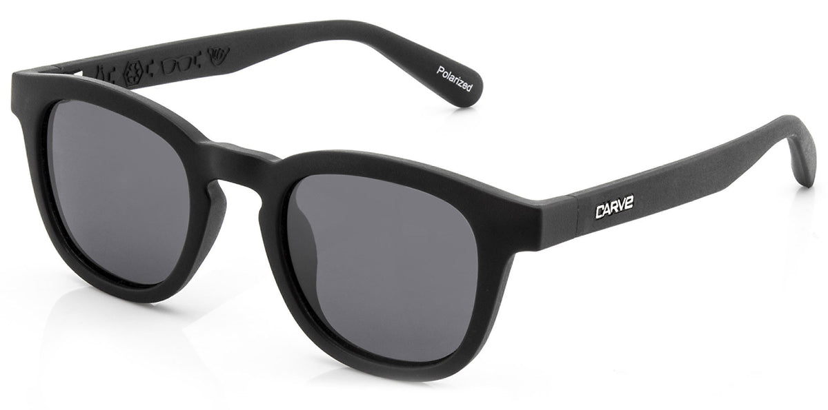 Havana - Injected Polarized Matt Black Frame Recycled Sunglasses
