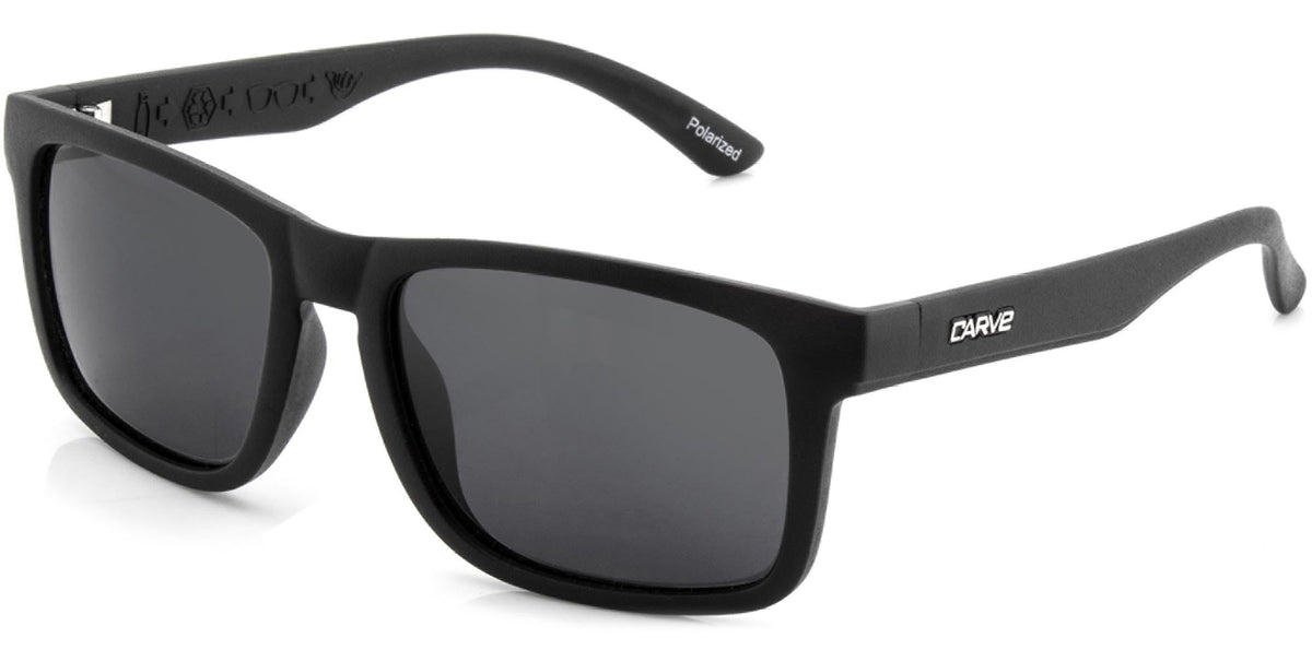 Goblin - Injected Polarized Matt Black Frame Recycled Sunglasses