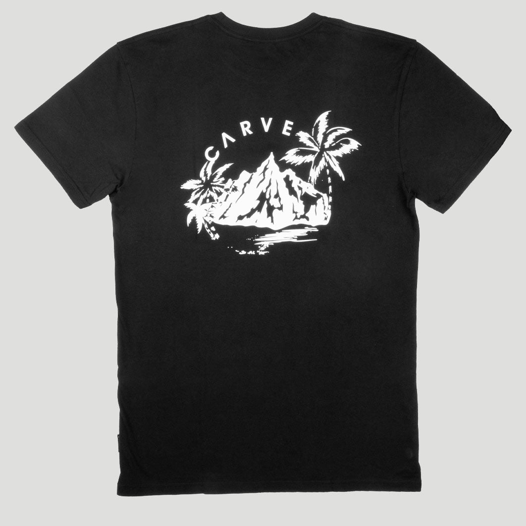 Volcanic Larger Men's Tshirt - Black