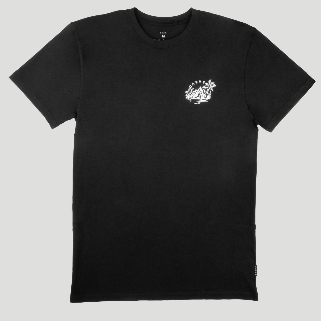 Volcanic Larger Men's Tshirt - Black