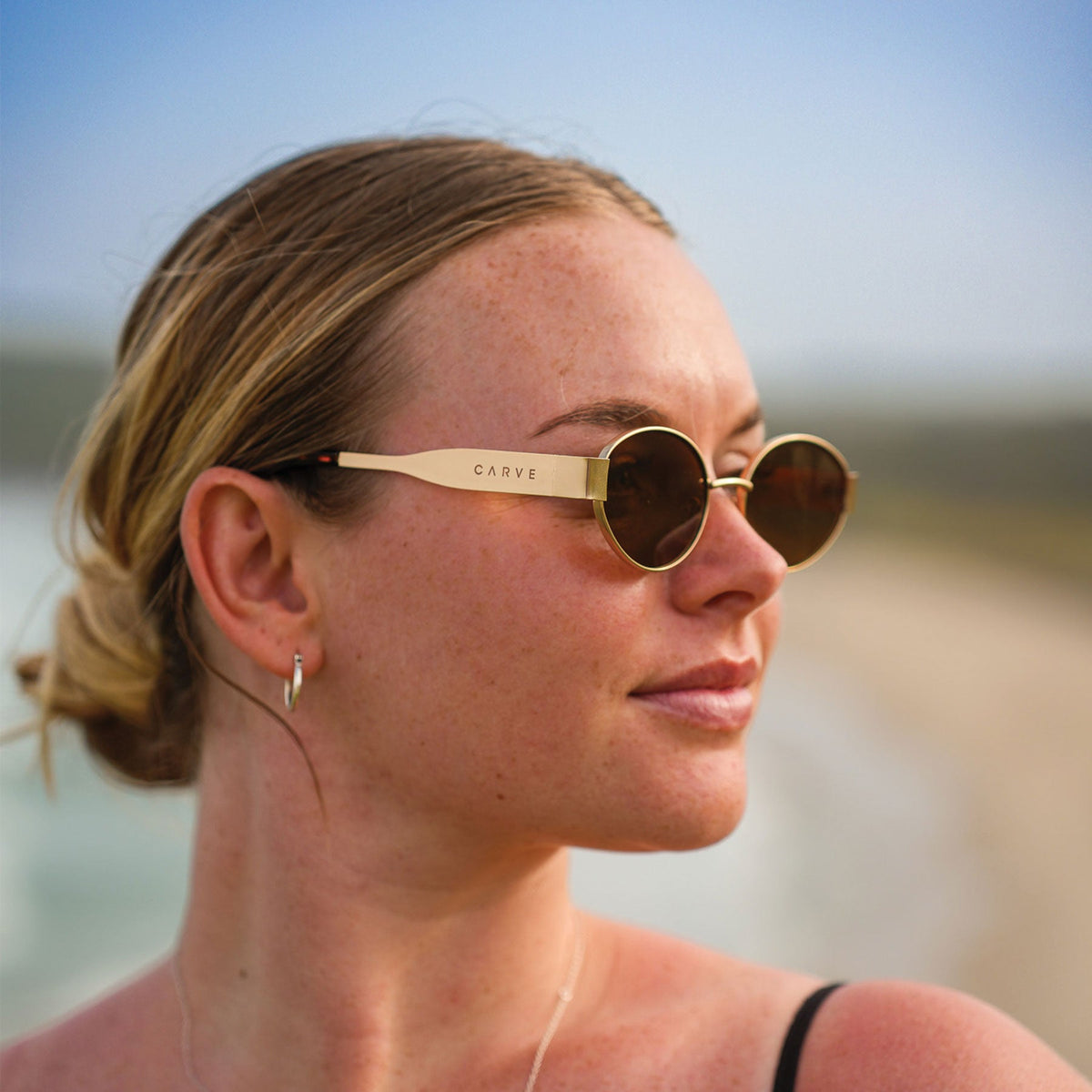 Polly - Gold Frame Brown Lens