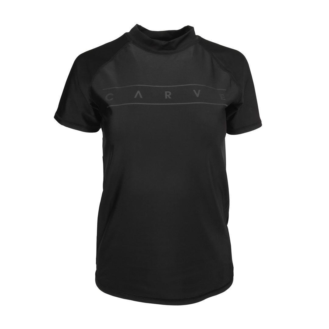 Lynx - Girl's Short Sleeve Rash Vest - Black