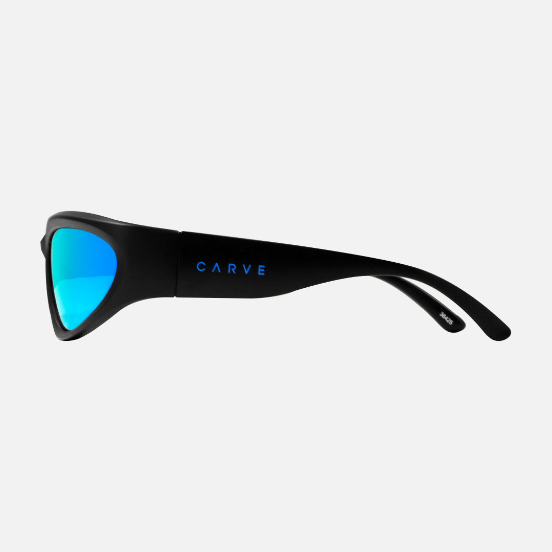 KUBIX MATTE BLACK FRAME, GREY LENS WITH BLUE IRIDIUM