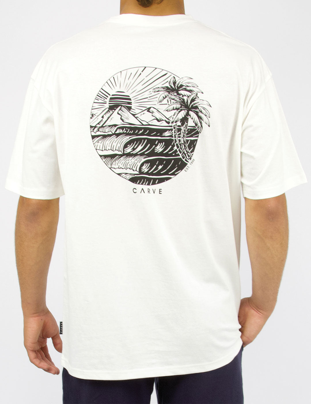 EVENTIDE - Men's oversized short sleeve tee - Whipped Butter